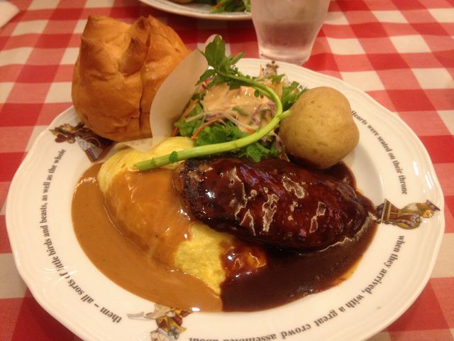 ハンバーグオムライスのワンプレート_ラケル RAKERU 池袋東口店