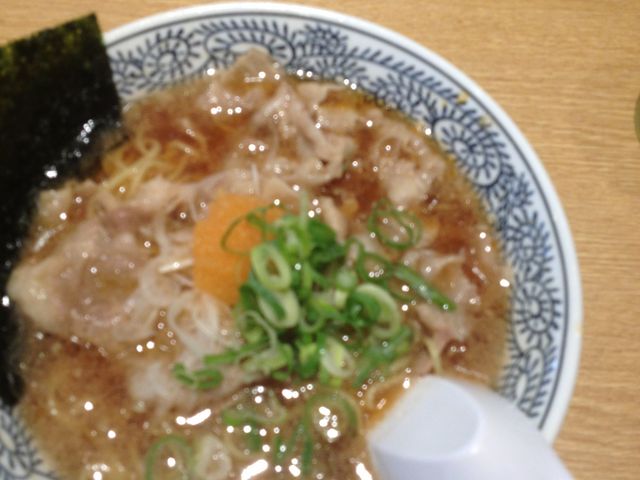 定番の肉そば_丸源ラーメン当知店