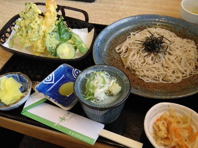 天ぷらそば_手打蕎麦工房 そば楽人