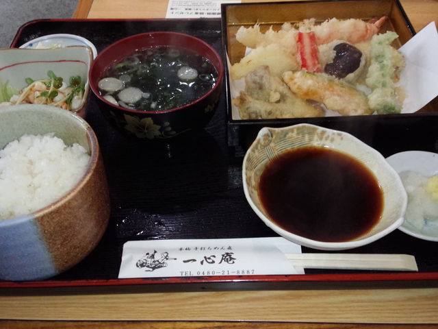 天ぷら定食、ご馳走さまでした_一心庵