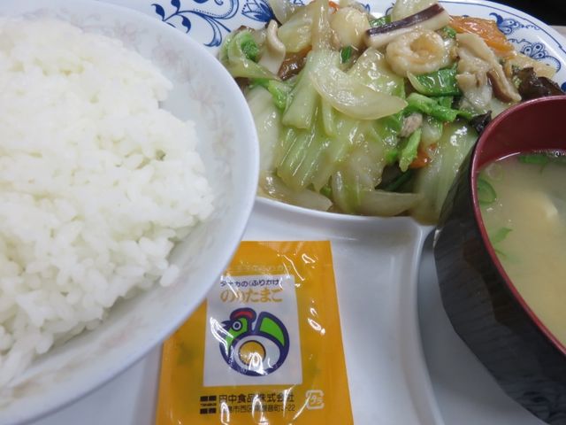 八宝菜セットメニュー_王将八日市店