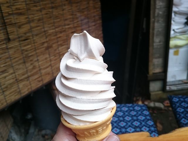 蕎麦ソフト_月待の滝もみじ苑