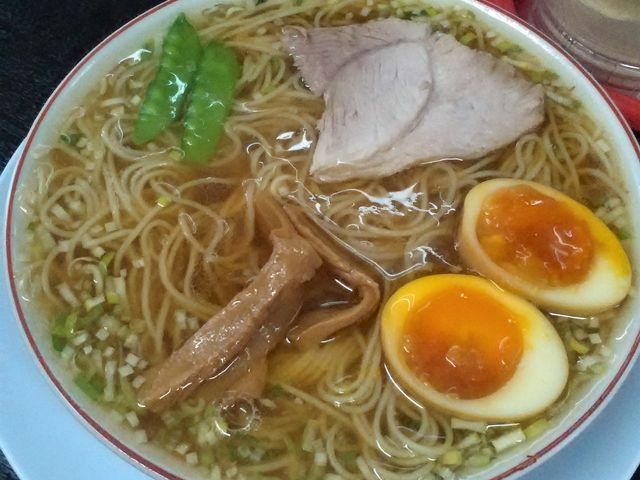 中華そば+煮卵_みずさわ屋