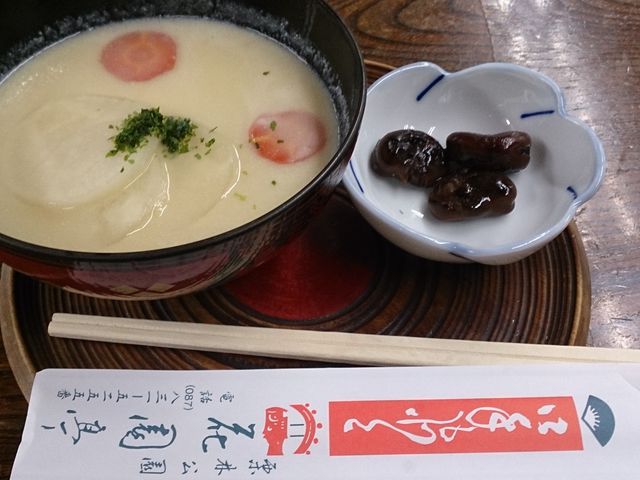 白味噌あんこもち雑煮_花園亭(栗林公園内)