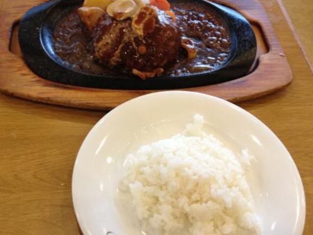 ハンバーグが美味しかった。_フォルクス 稲毛店