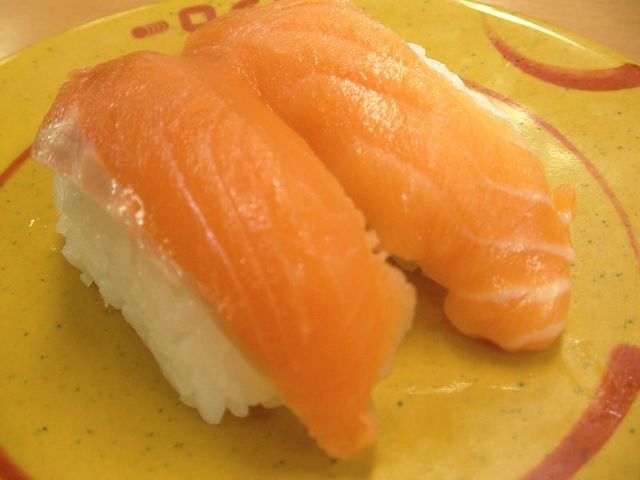 程よい脂ののったサーモン。_スシロー千葉寺店