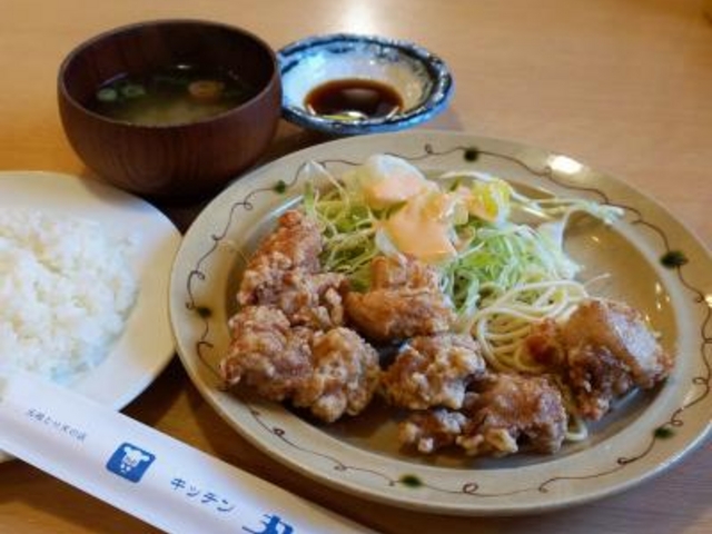 とり天セット_キッチン丸山