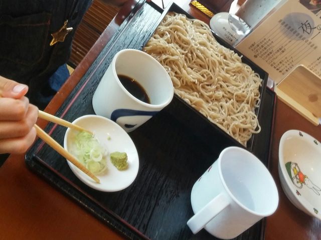 シンプルに、板蕎麦。喉ごしが良く、おいしかったです。_粋麺麦のはな