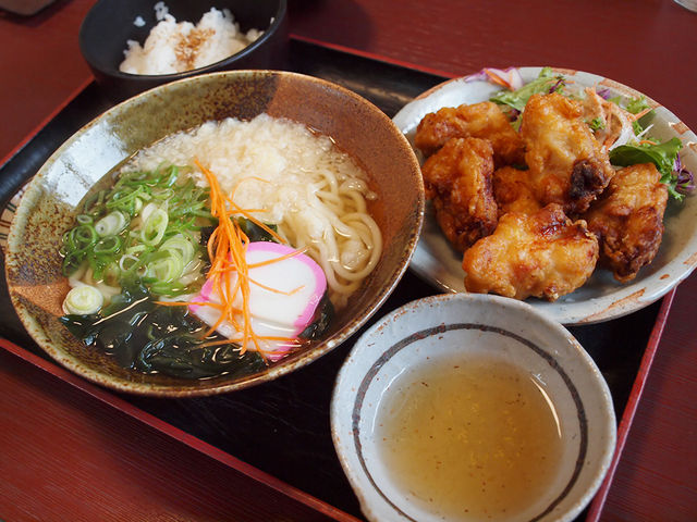 唐揚げ定食_うどん処 やまき醤油蔵