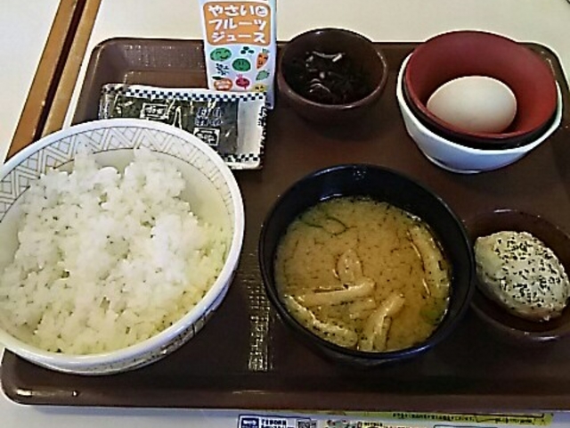朝食セット_すき家 349号常陸太田店