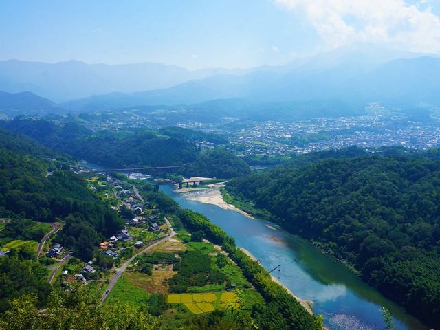 綺麗な眺め_苗木城跡