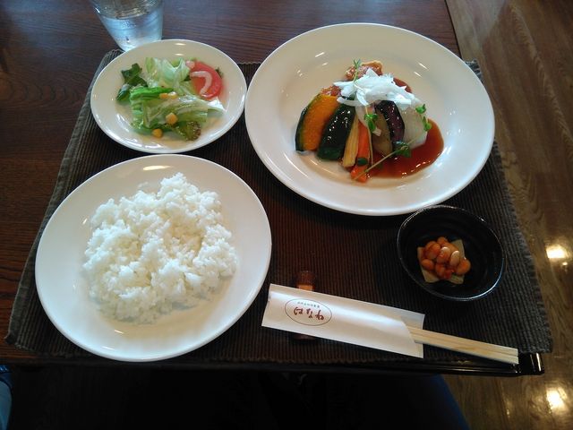 注文したランチ_レストラン はなわ