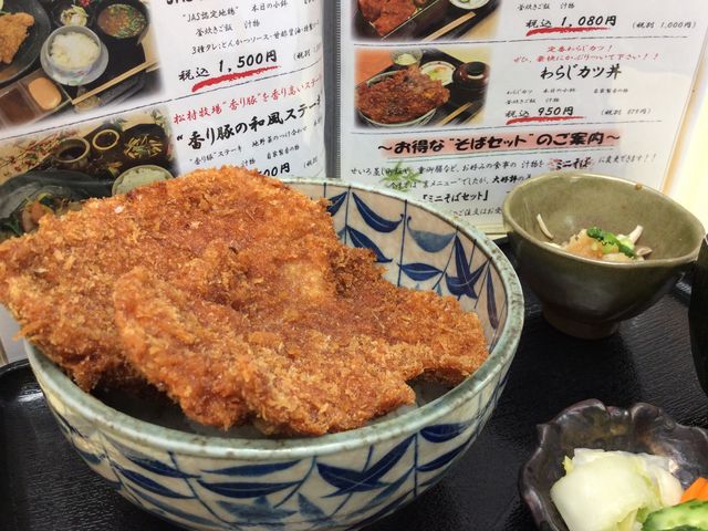 B級グルメのわらじカツ。_地場産センター物産館