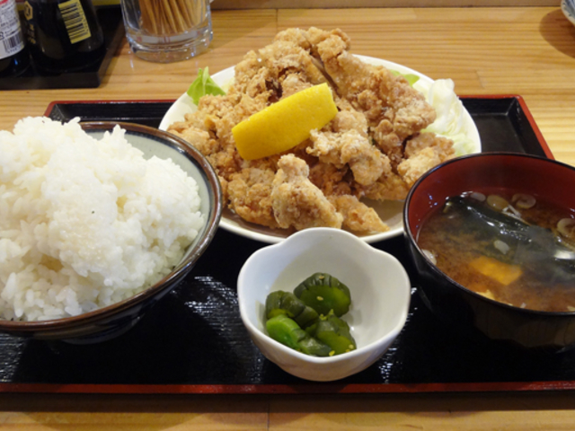 松本名物「山賊焼き」の定食_信州ゴールデン酒場新館
