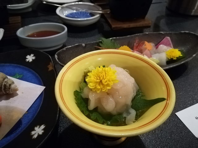 白えびのお造り_ホテル桃源