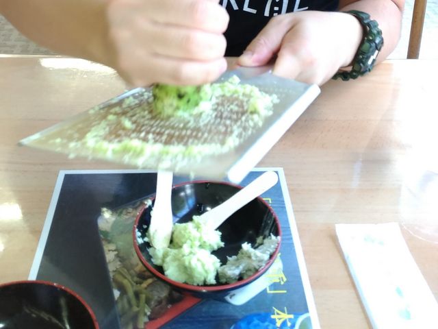 すりたて生わさび最高でした!_天城わさびの里