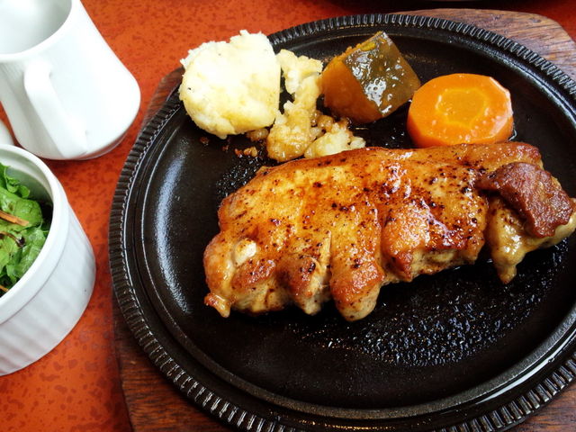ポークステーキ_おきな堂 松本 洋食屋
