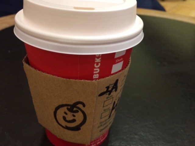 りんごマーク♪_スターバックスコーヒーイオン北戸田店