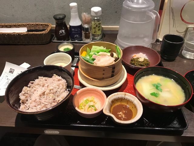 麦味噌汁定食_大戸屋・神田小川町店