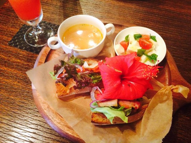ハイビスカスが可愛い_fuu cafe