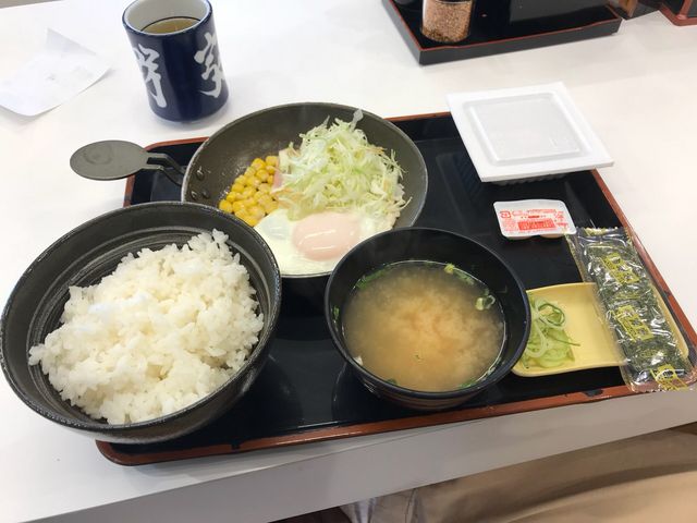 ハム納豆定食430円_吉野家新潟本町通店