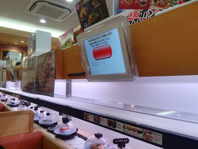 席からの風景_くら寿司二条店
