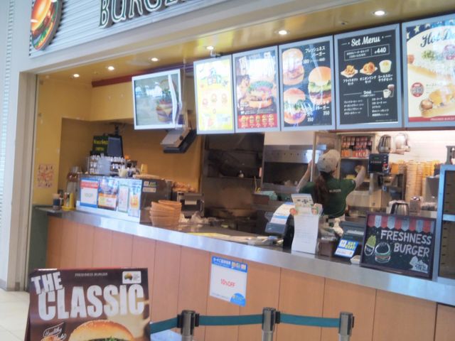『フレッシュネスバーガー ららぽーと豊洲店』。_フレッシュネスバーガー ららぽーと豊洲店(FRESHNESS BURGER)