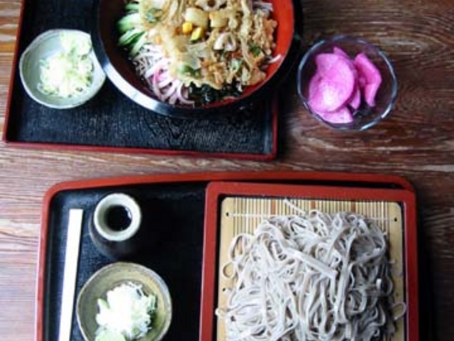 もり蕎麦、冷やし天そば_田村そば店