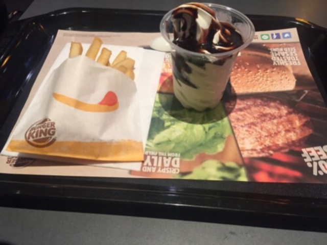チョコレートサンデーです。_バーガーキング 新宿小滝橋店(BURGER KING)