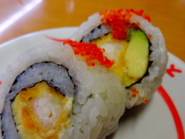 海老フライアボカドロール_スシロー 鹿児島新栄店