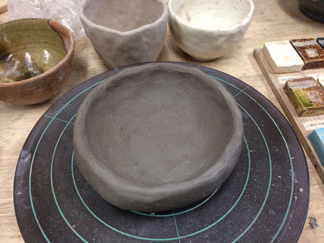 中くらいのお皿?お椀?を作ったよ!_手づくり工房 一の蔵