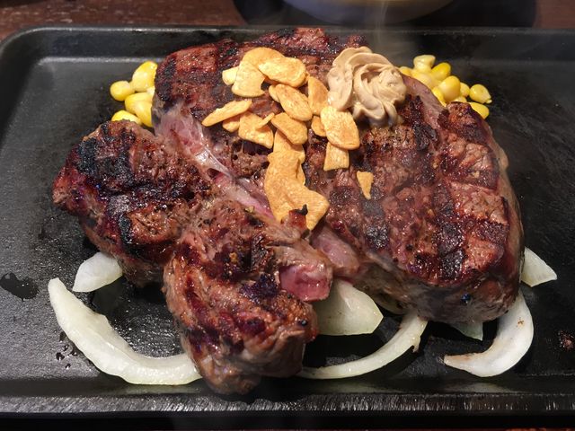 いきなりステーキで食べました。_九州自動車道宮原サービスエリア下り線