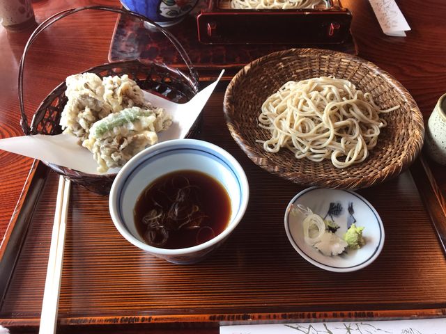 舞茸天せいろ、一枚。_そば処 多賀