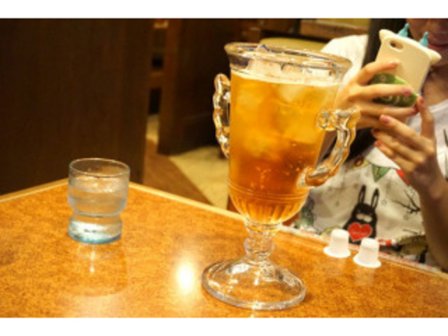 酸味のあるりんごスカッシュで美味しいです!_びっくりドンキー福島西バイパス店