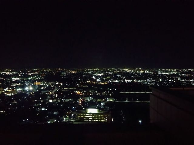 夜景 群馬県庁_日本料理 くろ松 県庁店
