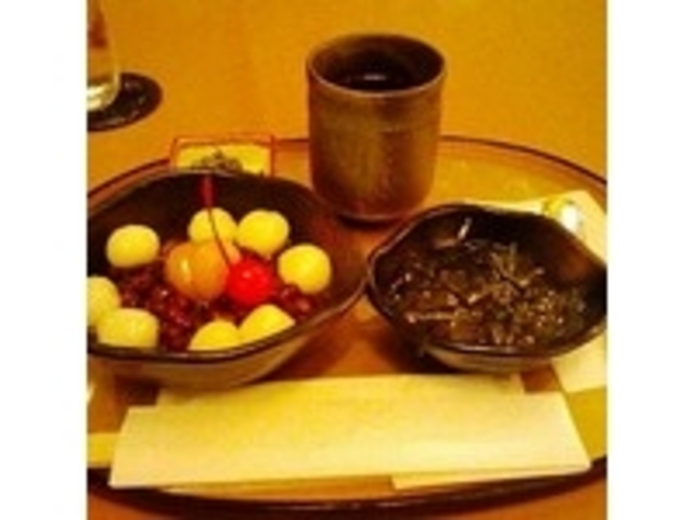 栗あんみつ&ところてんのセット_カフェラウンジ パンドラ