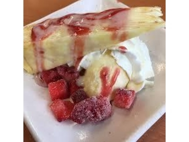 練乳がかかっていて濃厚です!_スシロー館山店