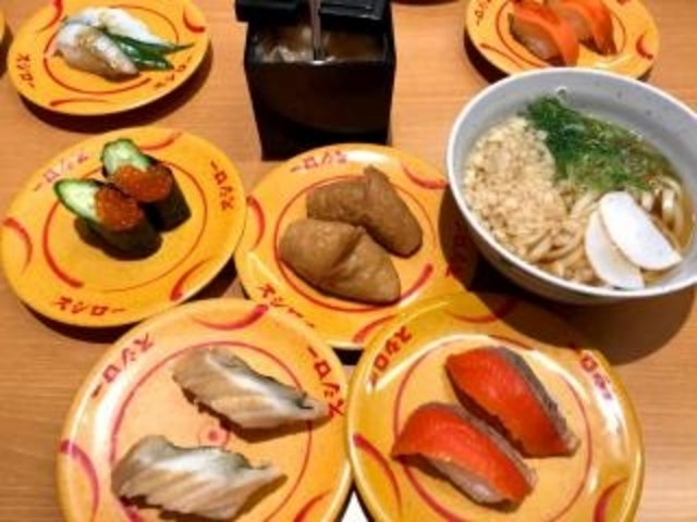 たくさん食べました!_スシロー高岡店