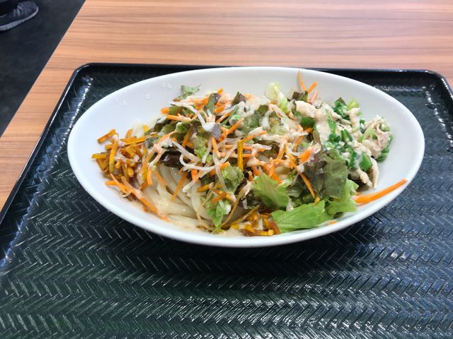 サラダうどん 530円_まんまるはなまるうどん東千石店