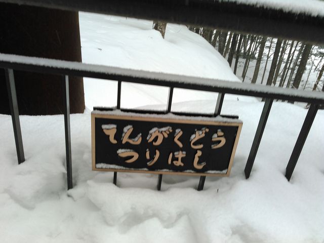吊り橋です。_湯西川森林公園
