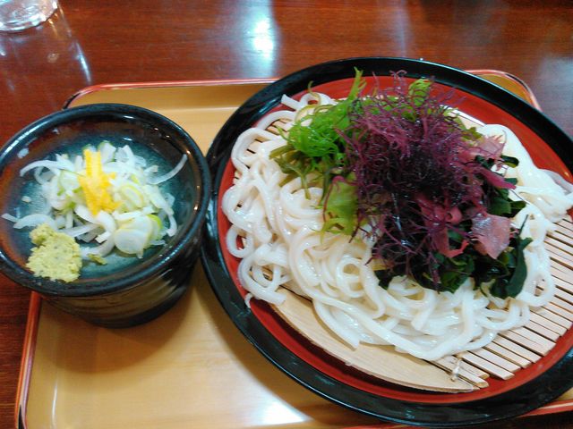 海藻ざるうどん_田舎そば