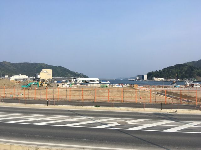 ハマテラスから見える海です。_地元市場ハマテラス