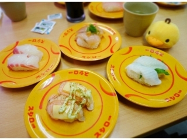 たくさん食べました!_スシロー三郷彦糸店