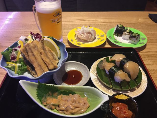 新鮮な海の幸をビールとともに_いちば寿司