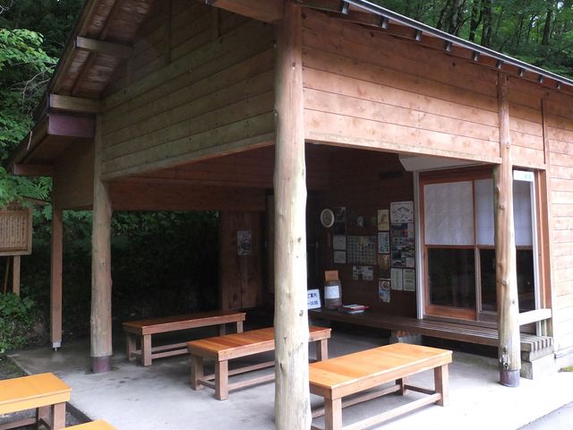 ここで休憩できます_十二湖庵