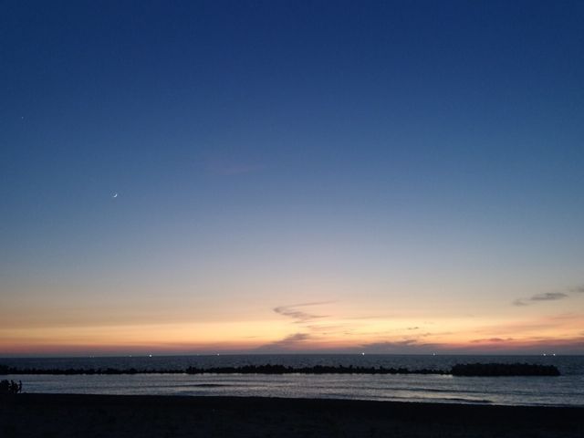 夕陽が沈んだあともきれいなグラデーションの空でした。_BOARD SHOP In’Ds