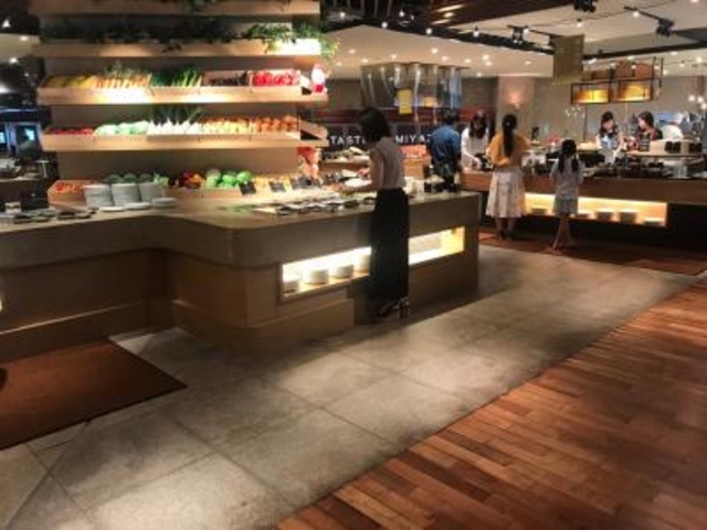 広々してます。_ガーデンビュッフェ パインテラス