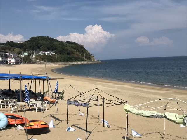 広い砂浜_篠島海水浴場(サンサンビーチ)