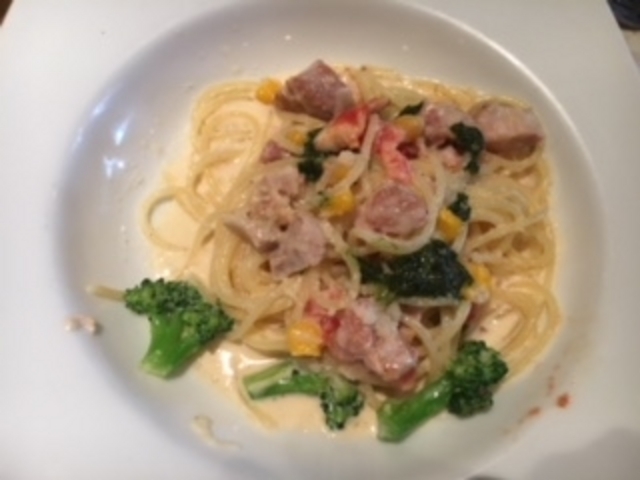 半分量のパスタ_PIZZERIA Tana Forno ピッツェリア ターナフォルノ