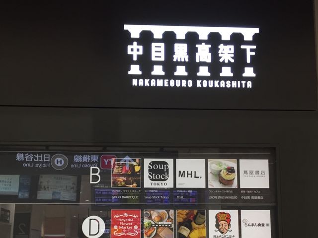 たくさんのお店が並ぶ_中目黒高架下